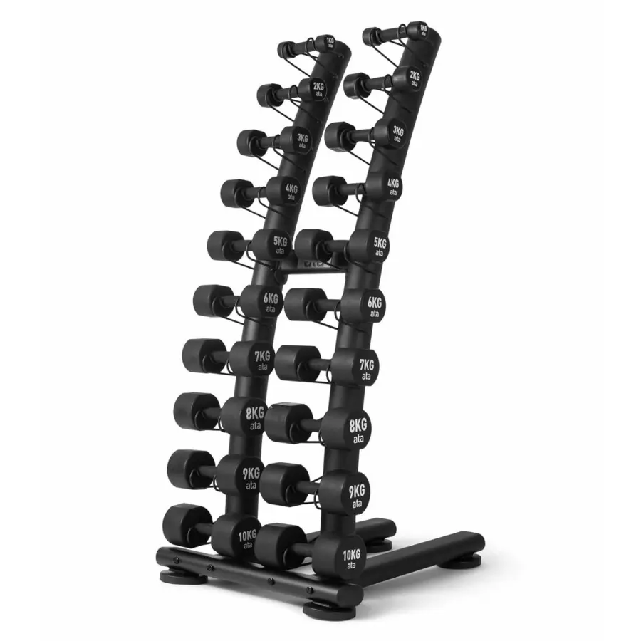 Manualsett ata Aerobic PU med 1-10 kg Stativ og 10 par manualer 