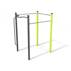 Pull-up og human flagg stativ Utendørs treningsapparat