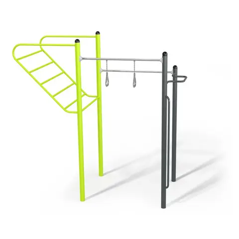 Treningsstativ med skr&#229;stilte ribber Utend&#248;rs treningsapparat