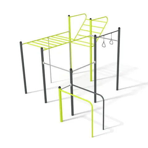 Treningsstativ med armgang og skranke Utend&#248;rs treningsapparat