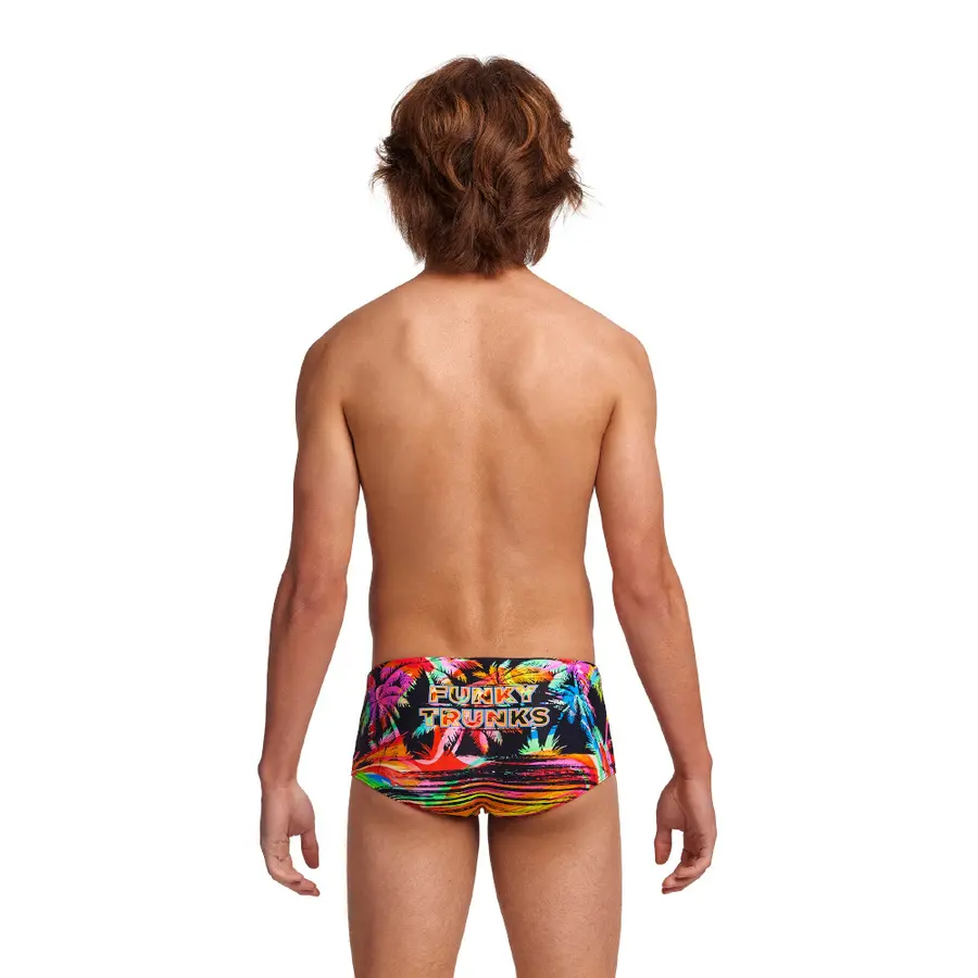 Sunset City Badebukse jr 140cm Funky Trunks | Sidewinder Trunks 