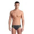 Reflecting Swim Briefs Badebukse Arena | Grå/Gul | MaxLife ECO