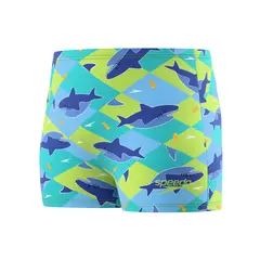 Print Aquashort Badebukse jr 110 Speedo | Blå | EnduraSoft