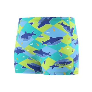 Print Aquashort Badebukse jr Speedo | Blå | EnduraSoft
