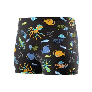 Print Aquashort Badebukse jr Speedo | Svart | EnduraSoft