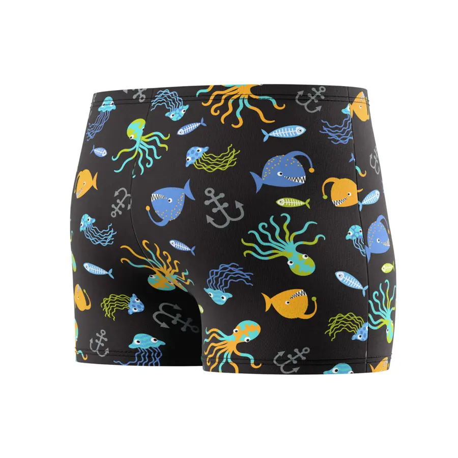 Print Aquashort Badebukse jr 98 Speedo | Svart | EnduraSoft 