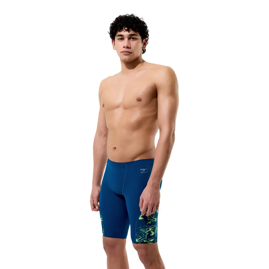 Spliced Printed Jammer Badebukse 34 Speedo | Teal/Gul | Endurance+ 