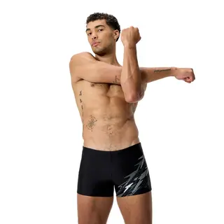 Medley Logo Aquashort Badebukse Speedo | Svart/Grå | Enduraflex