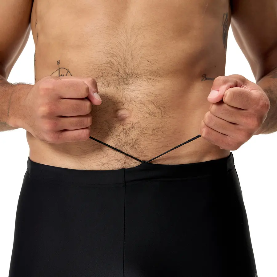 Medley Logo Jammer Badebukse 38 Speedo | Svart/Grå | Enduraflex 