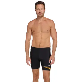 Oblique Mid Jammer Badebukse Zoggs | Svart | Ecolast+