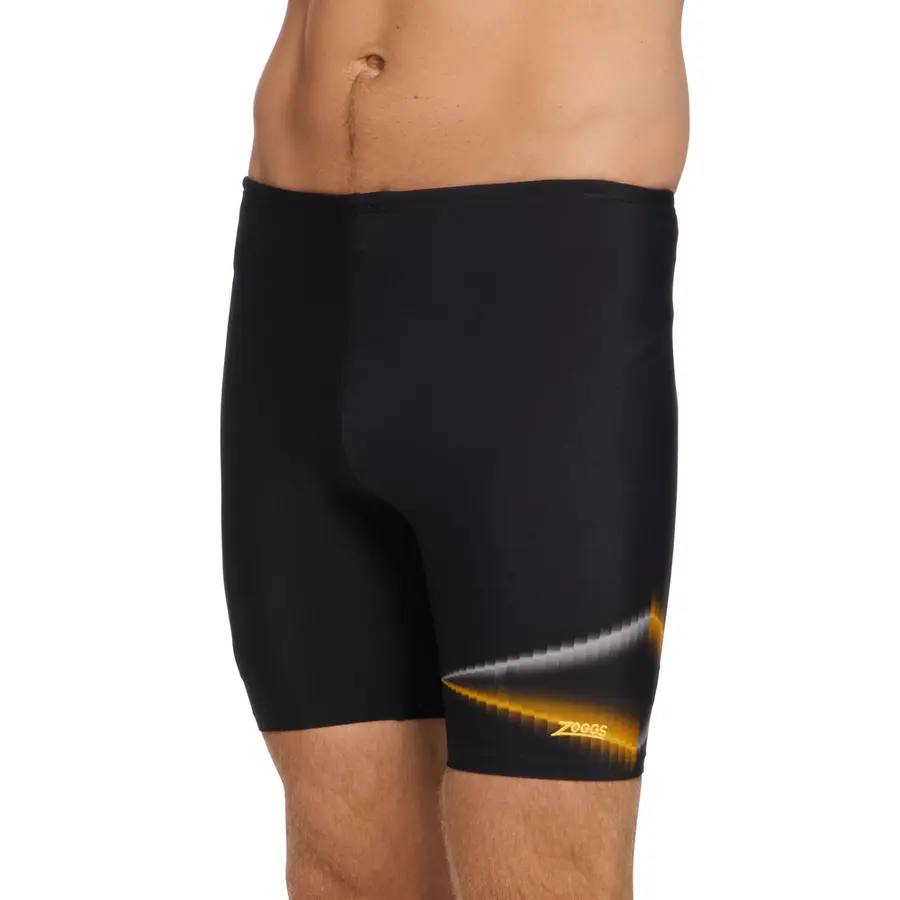 Oblique Mid Jammer Badebukse 36 Zoggs | Svart | Ecolast+ 