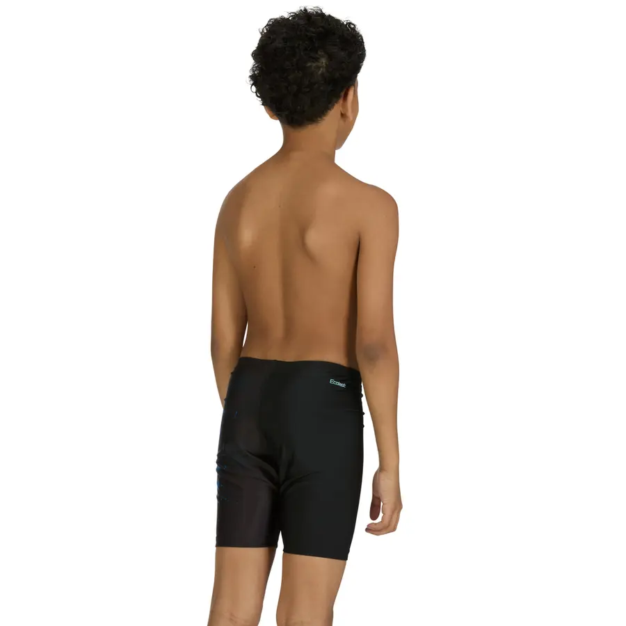 Demon Mid Jammer Badebukse jr 128cm Zoggs | Svart/Flerfarget | Ecolast 