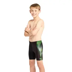 Flak Mid Jammer Badebukse 116cm Zoggs | Svart/Flerfarget | Ecolast
