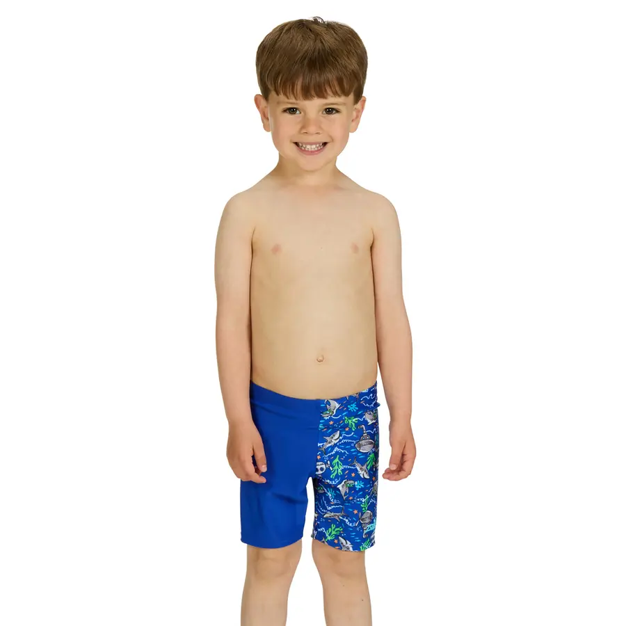 Oceanic Midi Jammer Badebukse 110cm Zoggs | Blå/Flerfarget | Ecolast 