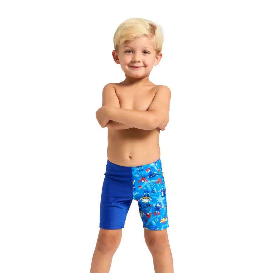 Sea Alien Midi Jammer Badebukse 98cm Zoggs | Blå/Flerfarget | Ecolast 