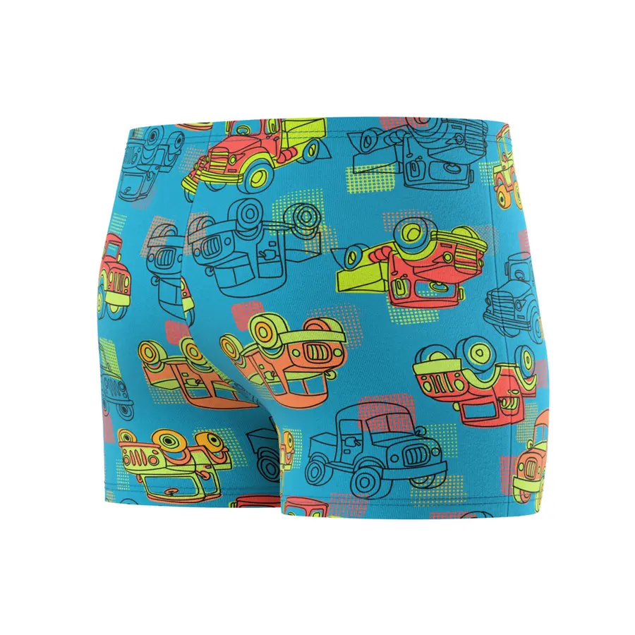 Speedo Print Aquashort jr 92 Speedo | Blå/Oransje | EnduraSoft 