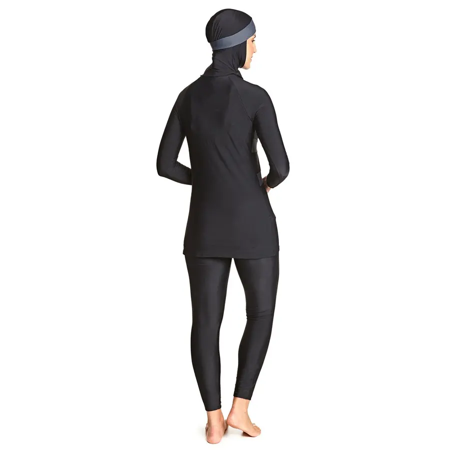 Meelup Modesty Suit Burkini Badedrakt 44 Zoggs | Svart | Elastomax 