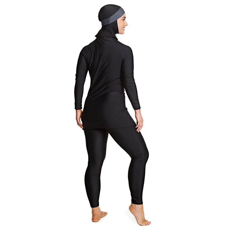 Meelup Modesty Suit Burkini Badedrakt 44 Zoggs | Svart | Elastomax 