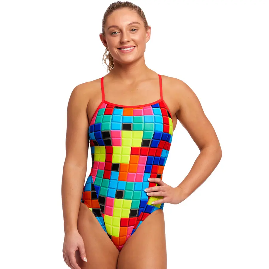 Blocked Badedrakt EU34 Funkita | Single Strap One Piece 