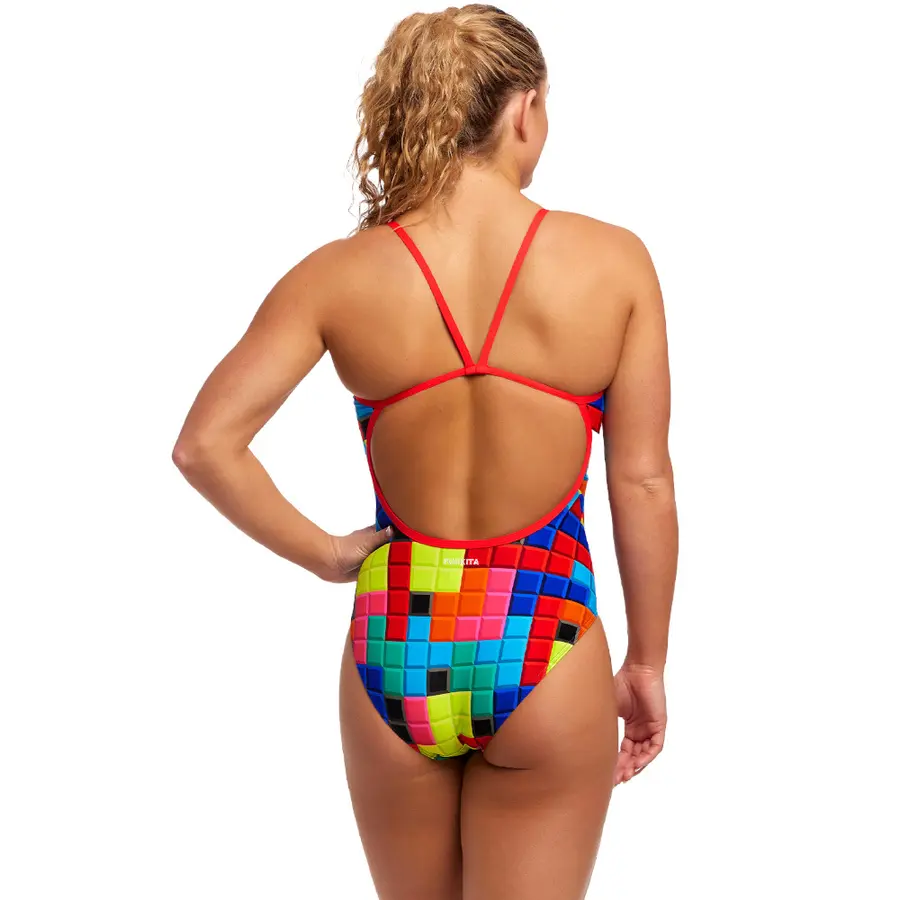 Blocked Badedrakt EU34 Funkita | Single Strap One Piece 