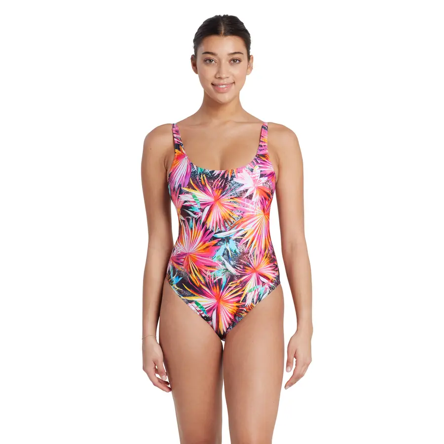 Savannah Sleekback Badedrakt 34 Zoggs | Flerfarget | Ecolast 