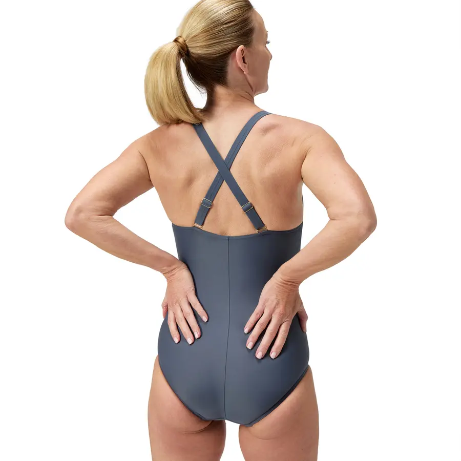 V Neck Shaping Badedrakt 36 Speedo | Grå | Shaping Ocean Rec 