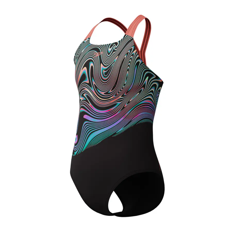 Placement Powerback Badedrakt jr 116 Speedo | Flerfarget | Endurance+ 