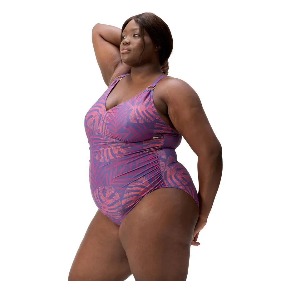 Printed V Neck Shaping Badedrakt (+) 52 Speedo | Flerfarget | BodyFit Rec 