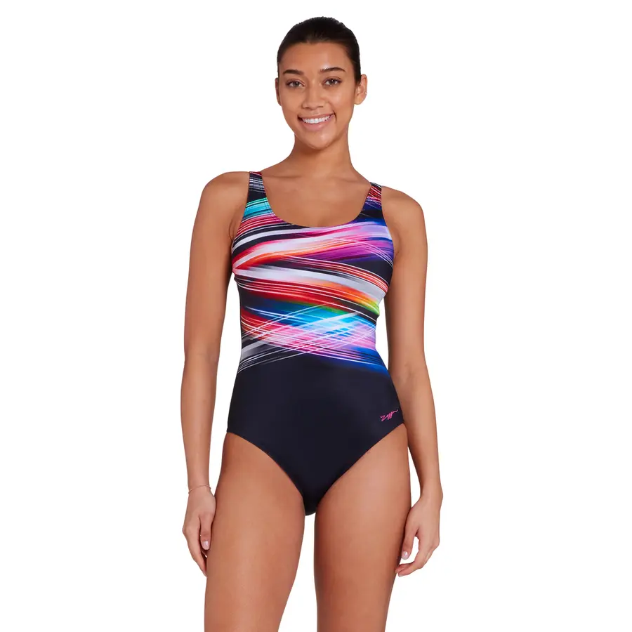 Prism Geo Adj. Scoopback Badedrakt EU36 Zoggs | Flerfarget | Ecolast + 