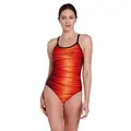 Pipeline Orange Strikeback Badedrakt 36 Zoggs | Svart/Oransje | Ecolast +