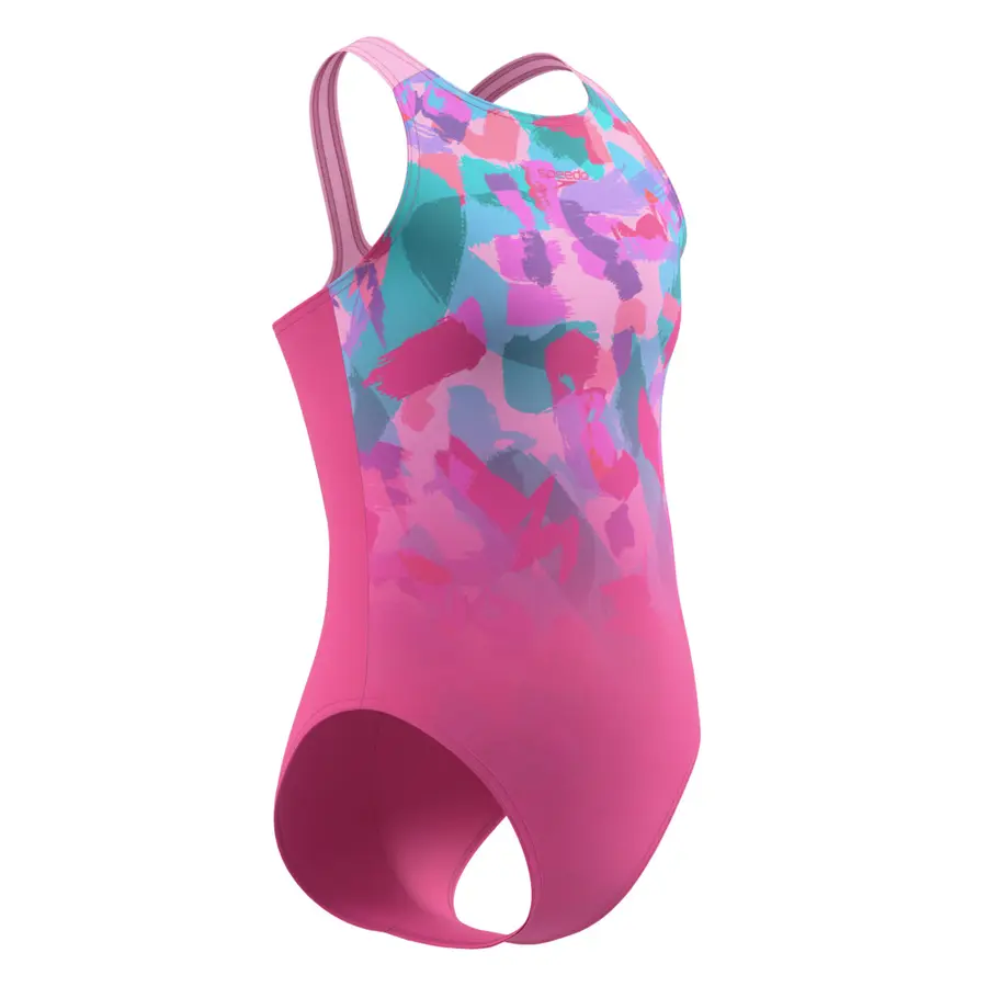 Print Pulseback Badedrakt jr 116 Speedo | Rosa | EnduraSoft 