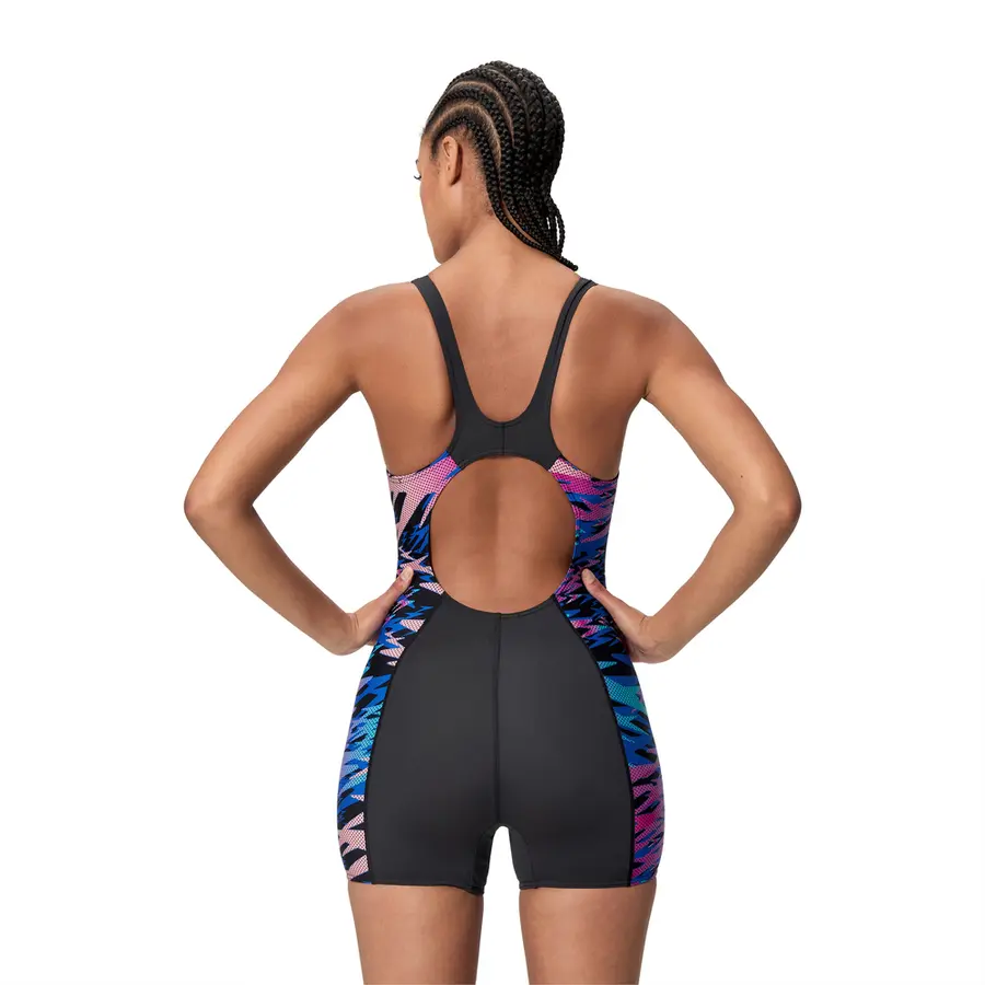 Hyperboom Splice Legsuit Badedrakt 40 Speedo | Svart/Rosa | Endurance Pro 