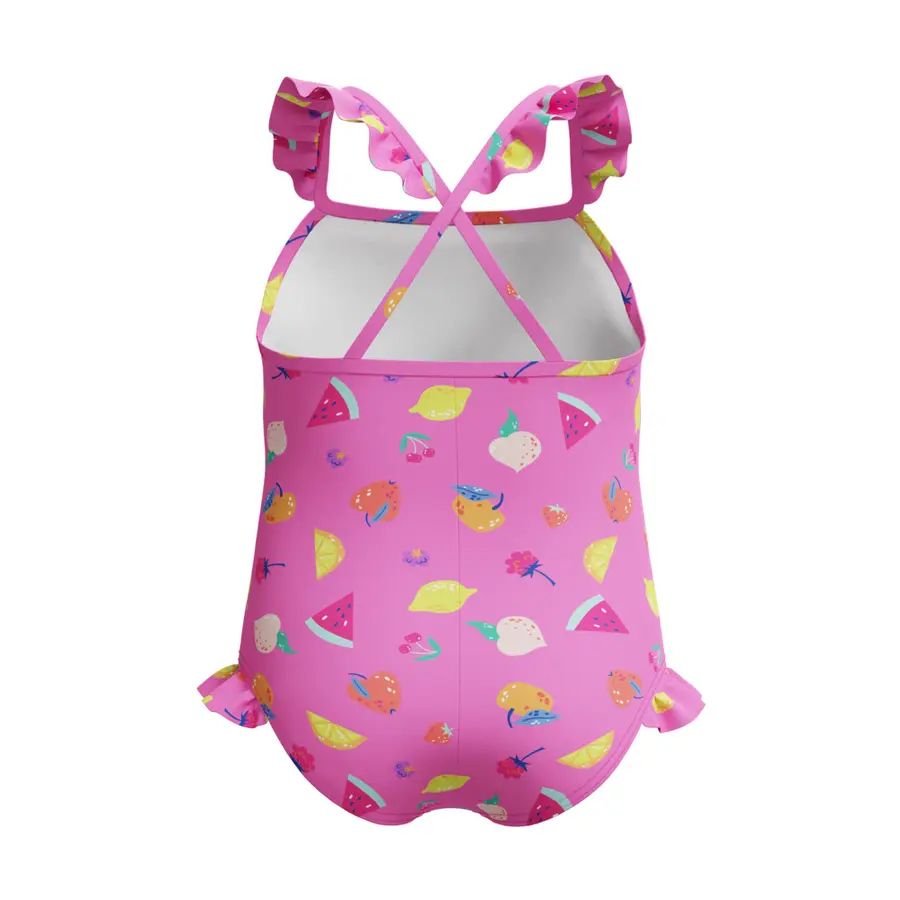 Frill Thinstrap Badedrakt jr 104 Speedo | Rosa | Enduraflex 