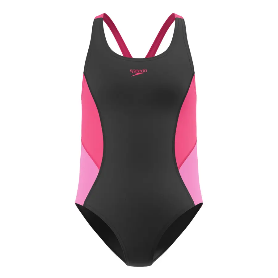 Speedo Spliced Splashback jr 104 Speedo | Svart/Rosa | Endurance+ 