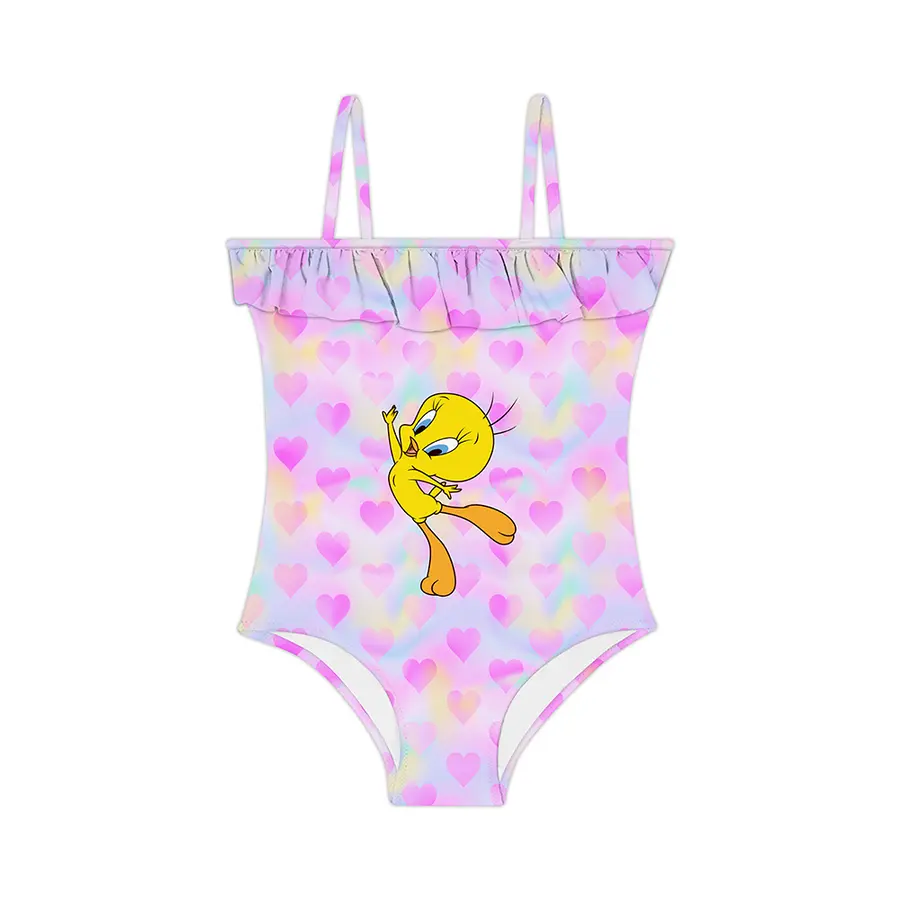 Chirpie Badedrakt 128-134cm Slipstop | Tweety | Polyester/Elastan 