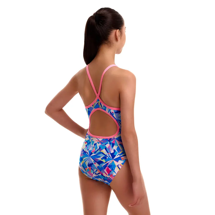 Crystal Mess Badedrakt jr 140 Funkita | Diamond Back One Piece 