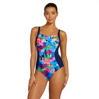 Atlantis Ruched Front Badedrakt Zoggs | Flerfarget | Ecolast+