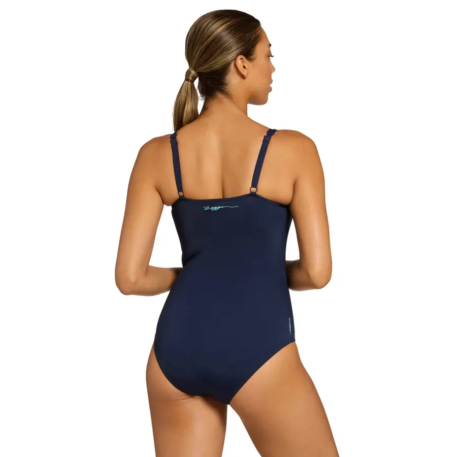 Atlantis Ruched Front Badedrakt EU38 Zoggs | Flerfarget | Ecolast+ 