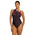 Yuma Hi Front Badedrakt Zoggs | Svart/Flerfarget | Ecolast