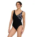 Jumera Scallop Classicback Badedrakt Zoggs | Svart/Hvit | Ecolast+