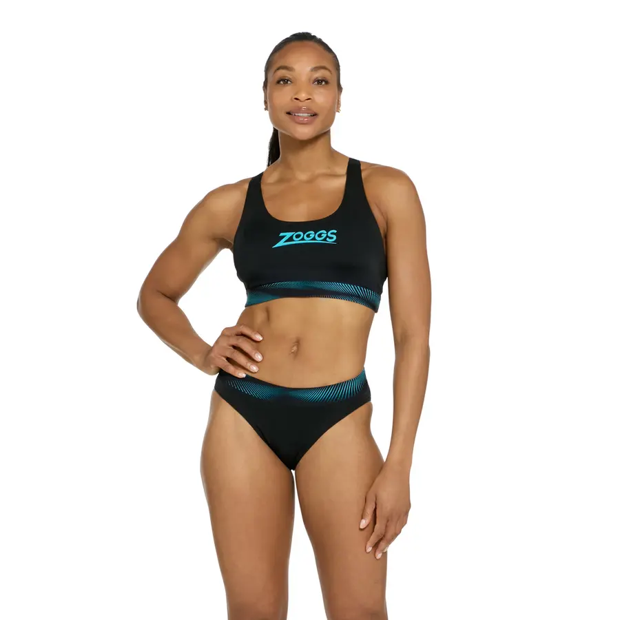 Extender Actionback Bikini EU42 Zoggs | Svart/Blå| Ecolast+ 