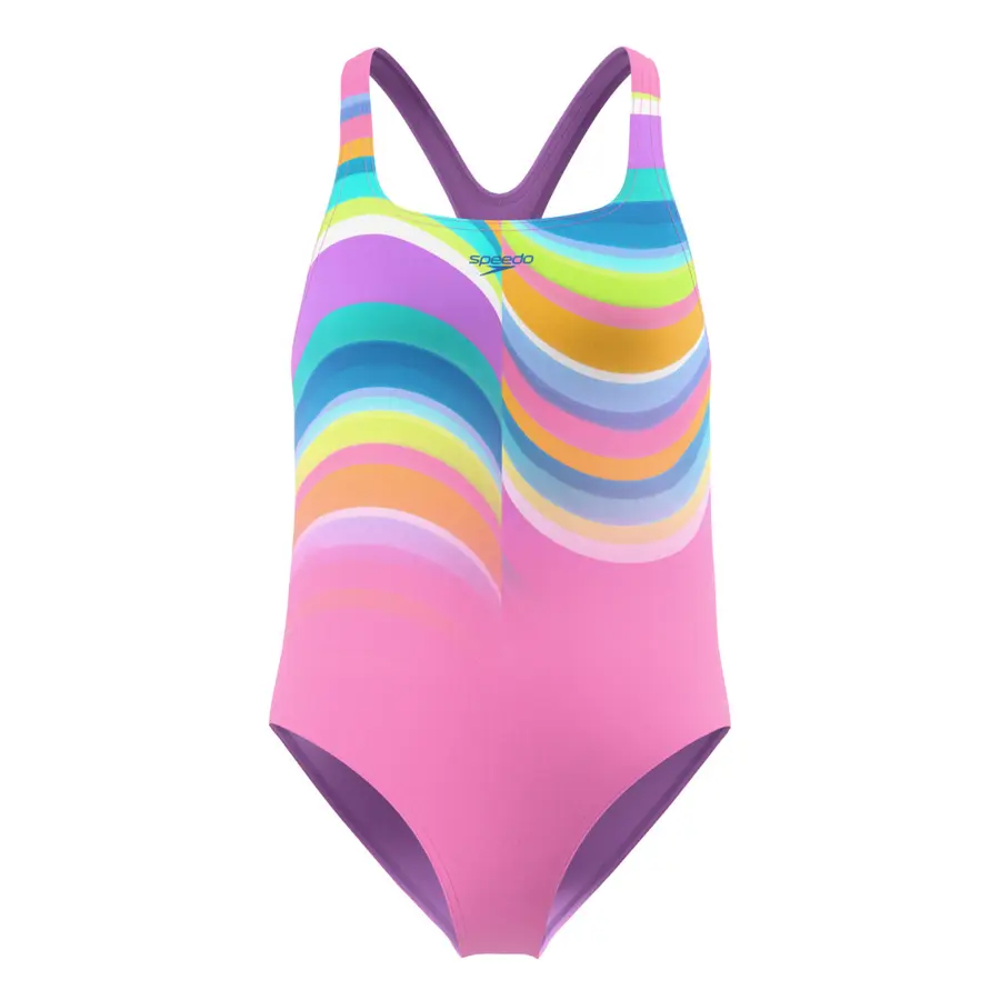 Speedo Print Medalist jr 104 Speedo | Rosa/Lilla | EnduraSoft 