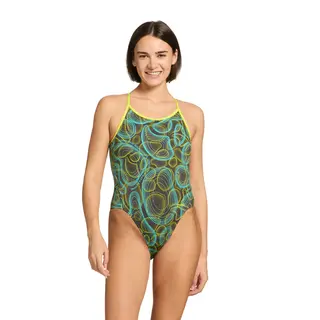 Zoggs Printed Rayback E+ Zoggs | Turkis/Gul/Flerfarget | Ecolast+