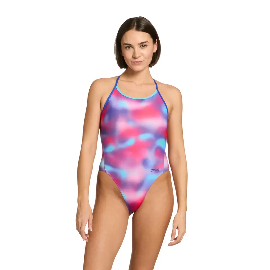 Zoggs Printed Rayback E+ EU30 Zoggs | Rosa/Blå/Lilla | Ecolast+ 