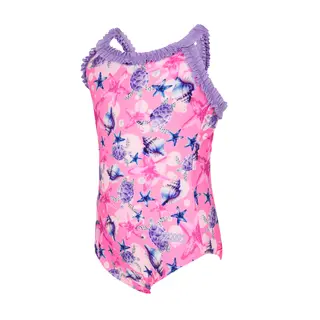 Zoggs Sarina Ruffle Crossback Zoggs | Rosa/Flerfarget | Ecolast
