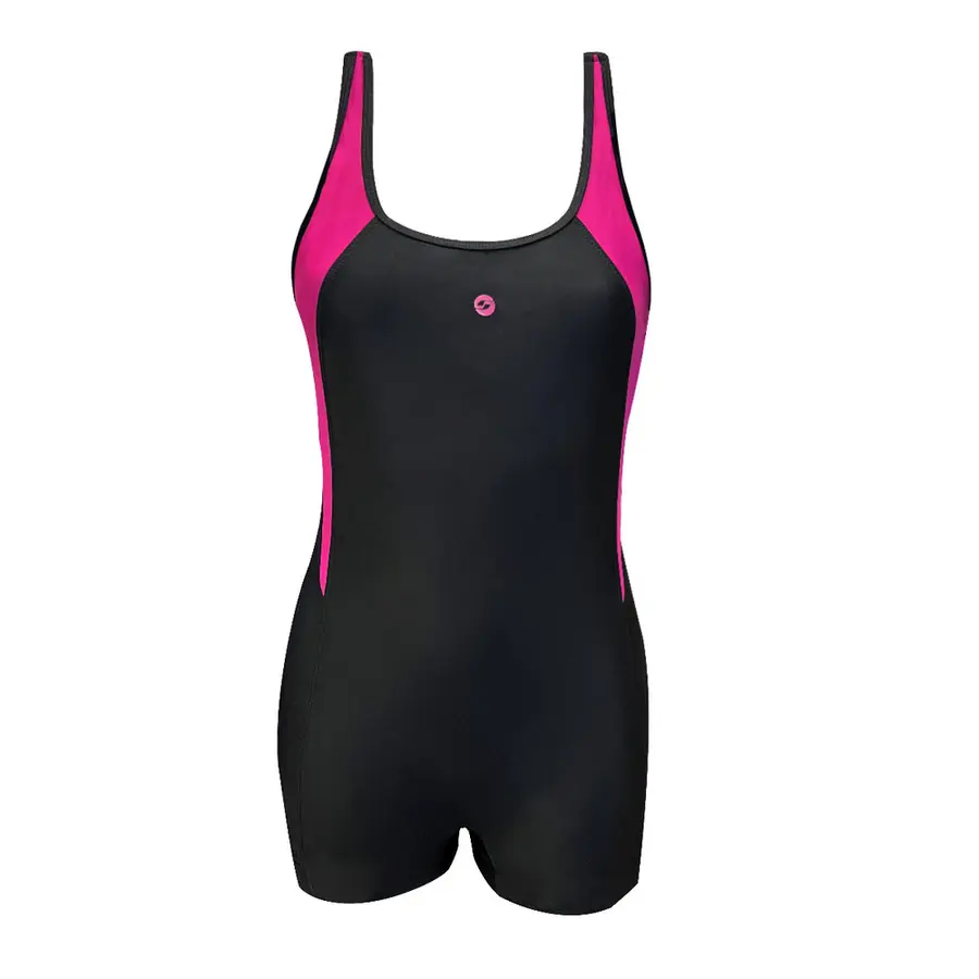 New Quebec Retro Cut Badedrakt EU48 Ras | Svart | Spa Back 