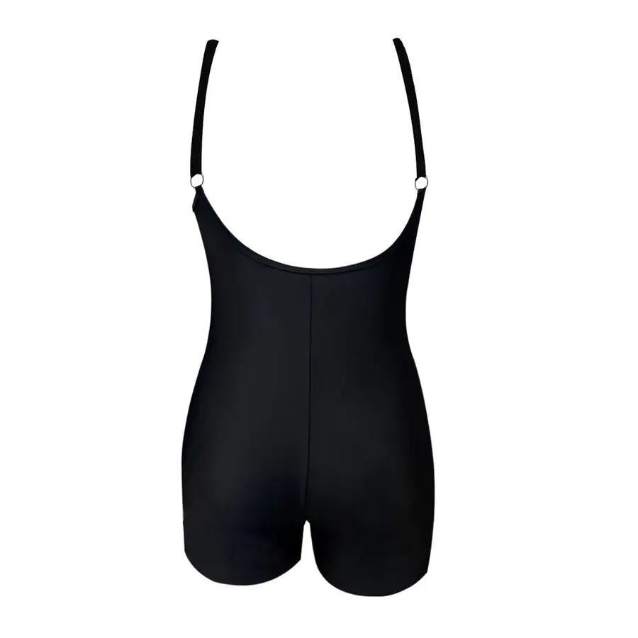New Quebec Retro Cut Badedrakt EU48 Ras | Svart | Spa Back 