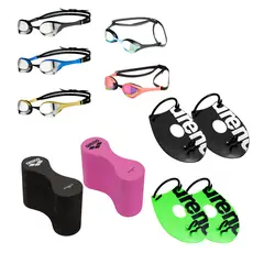 Arena Elite Hand Paddles Utstyrspakke Hand Paddles | Pullbuoy | Svømmebrille
