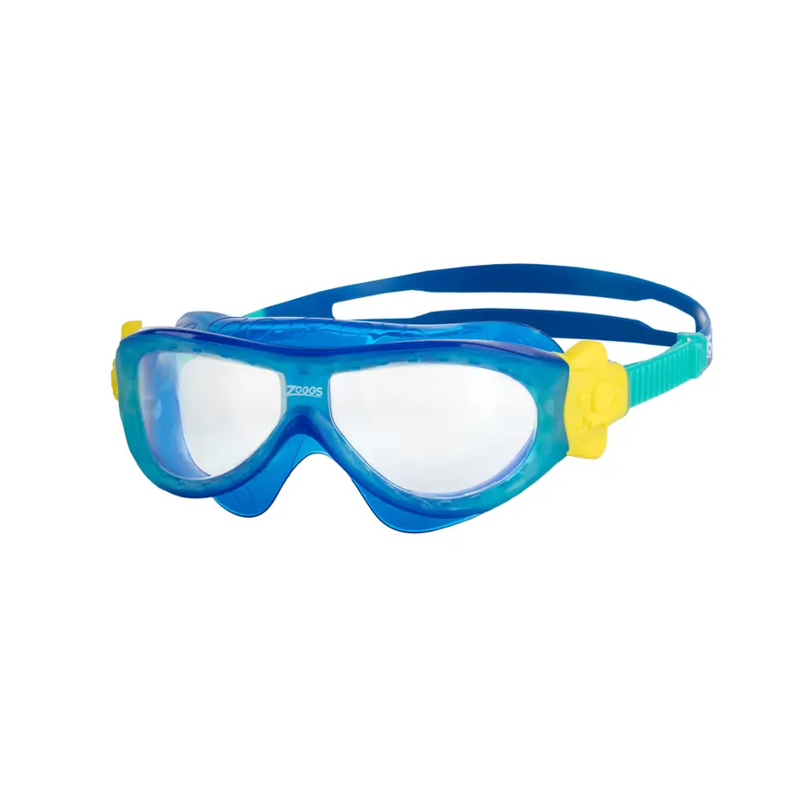 Phantom Kids Mask Svømmebrille barn Zoggs 2-6 år | Klar linse | Blå/turkis 