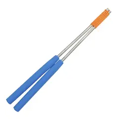 Henrys Aluminiumspinne 32,5 cm | Blå Sjonglering | Diabolopinner med snøre